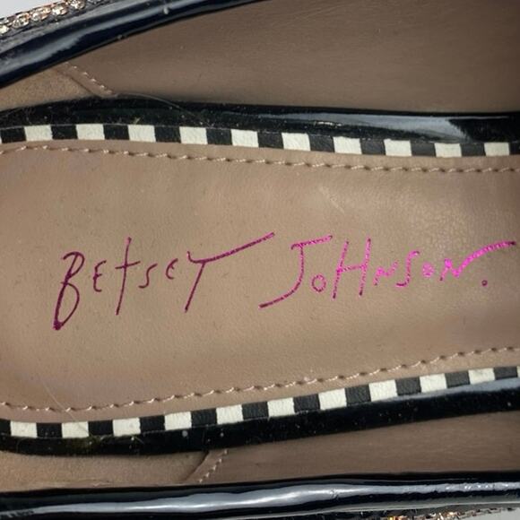 Betsey Johnson Adelyn Multicolor Plaid Rhinestone Glitter Heeled Loafer Size 11M - Picture 6 of 7